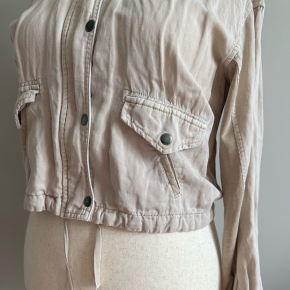 Splendid Oatmeal Utility Jacket - Picture 5 of 9